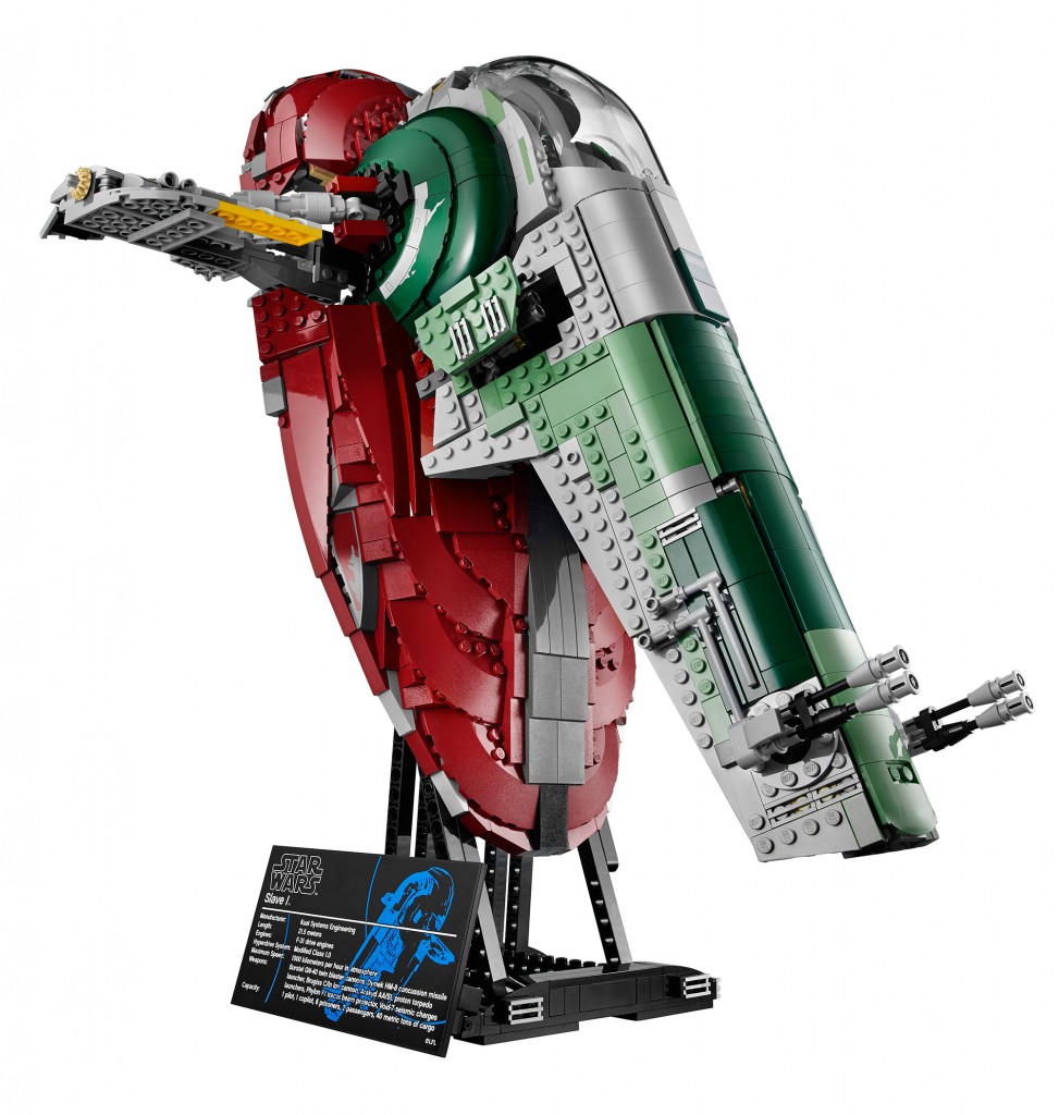 由2000塊積木組成，LEGO 帶來以《Star Wars:The Empire Strikes Back》 中Slave I Space Ship 為藍本設計的飛船模型 4