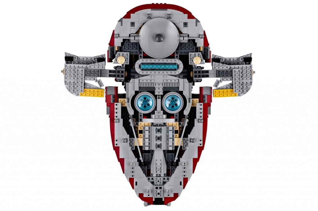 由2000塊積木組成，LEGO 帶來以《Star Wars:The Empire Strikes Back》 中Slave I Space Ship 為藍本設計的飛船模型 7