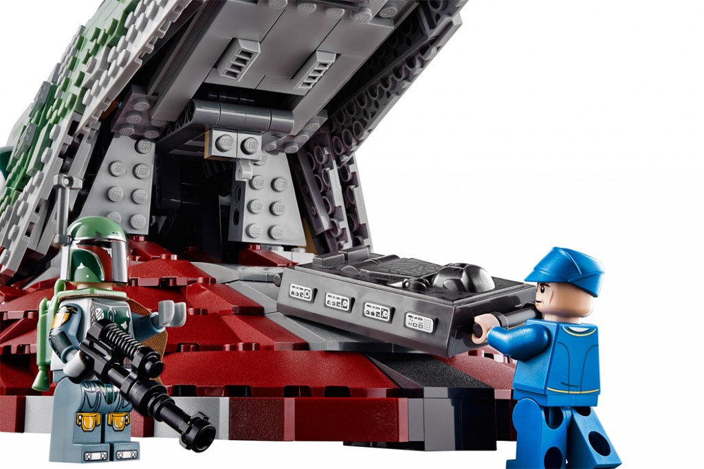 由2000塊積木組成，LEGO 帶來以《Star Wars:The Empire Strikes Back》 中Slave I Space Ship 為藍本設計的飛船模型 9