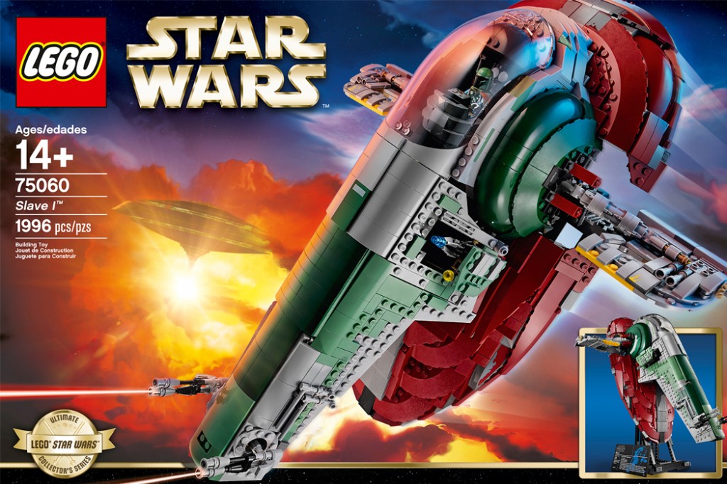 由2000塊積木組成，LEGO 帶來以《Star Wars:The Empire Strikes Back》 中Slave I Space Ship 為藍本設計的飛船模型 10