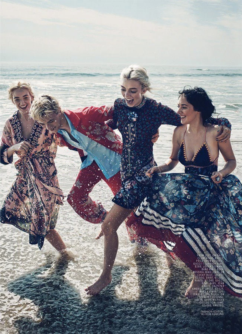 Lucky Blue Smith in Marie Claire’s January 2016 issue 2