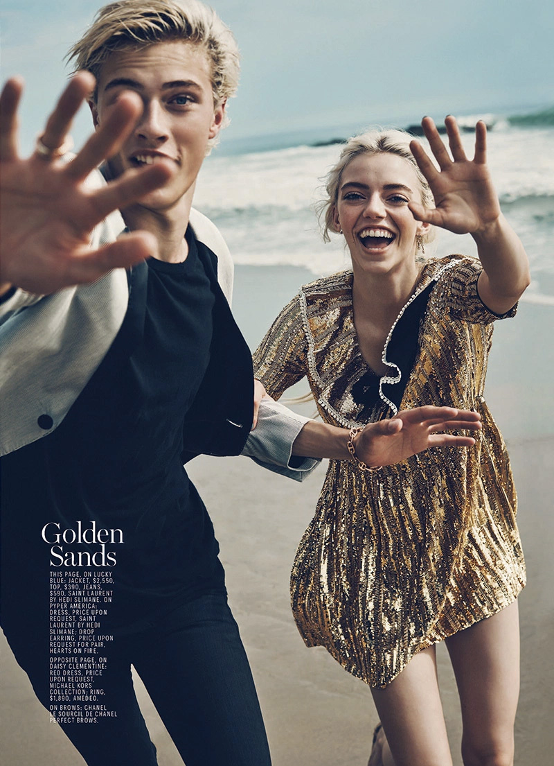 Lucky Blue Smith in Marie Claire’s January 2016 issue 7