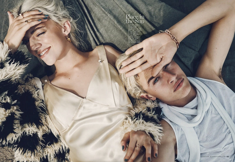 Lucky Blue Smith in Marie Claire’s January 2016 issue 9