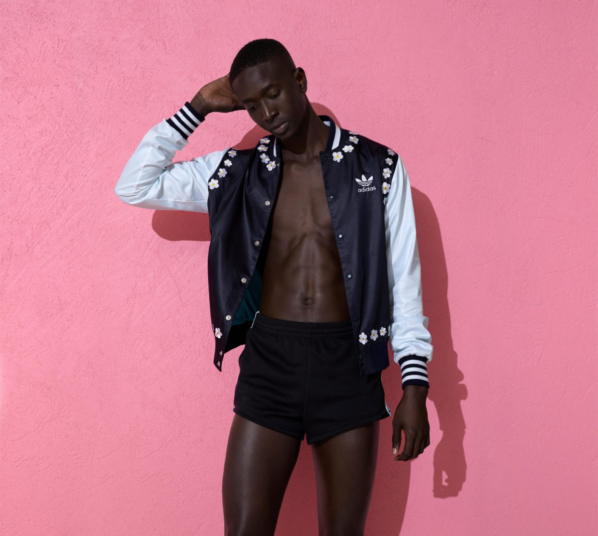 adidas pink beach