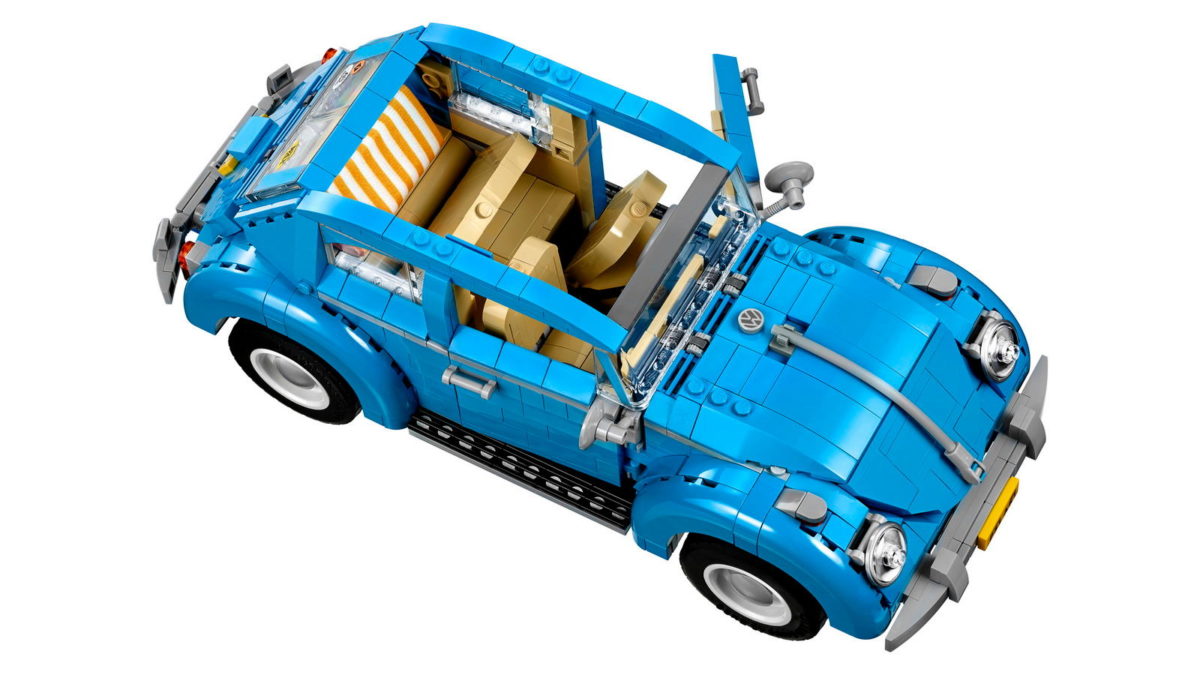 LEGO ORIGINAL VW BEETLE WITH A SCALE MODEL 1