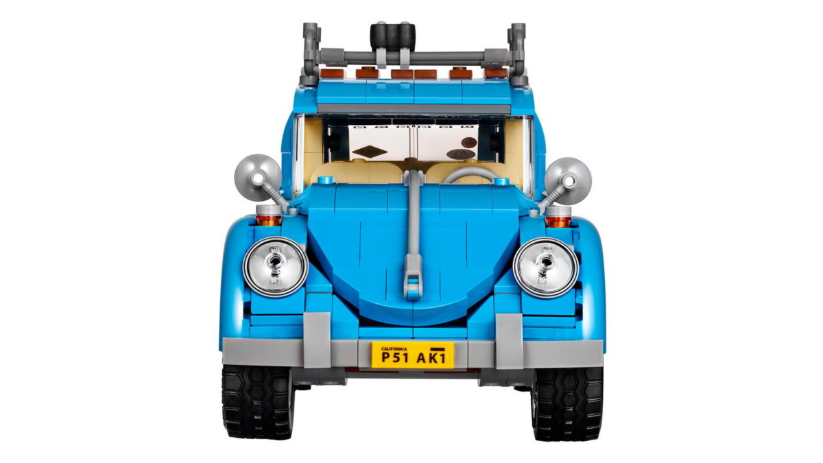 LEGO ORIGINAL VW BEETLE WITH A SCALE MODEL 10