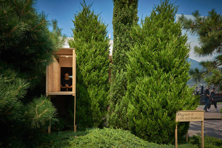 Aesop pop-up among the undergrowth at Tasmanian music festival 2