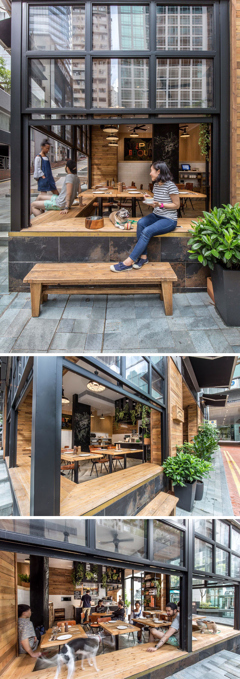 This new coffee shop in Hong Kong is designed to interact with the street 1
