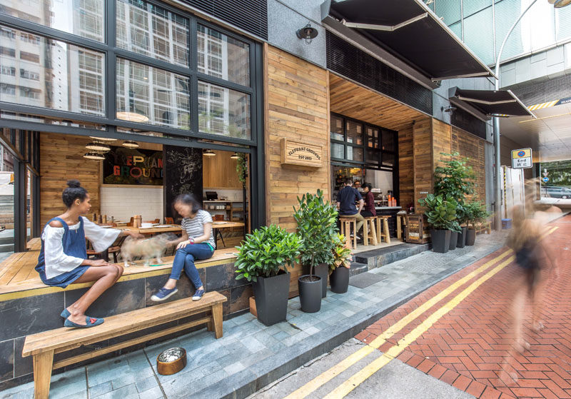 This new coffee shop in Hong Kong is designed to interact with the street 2
