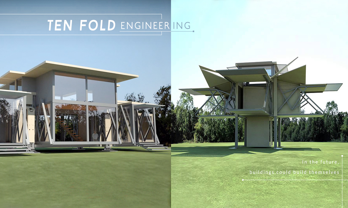 Ten Fold Engineering 提出折疊式概念房屋，不到 10 分鐘就能有棟截然不同的家 - TRENDSFOLIO